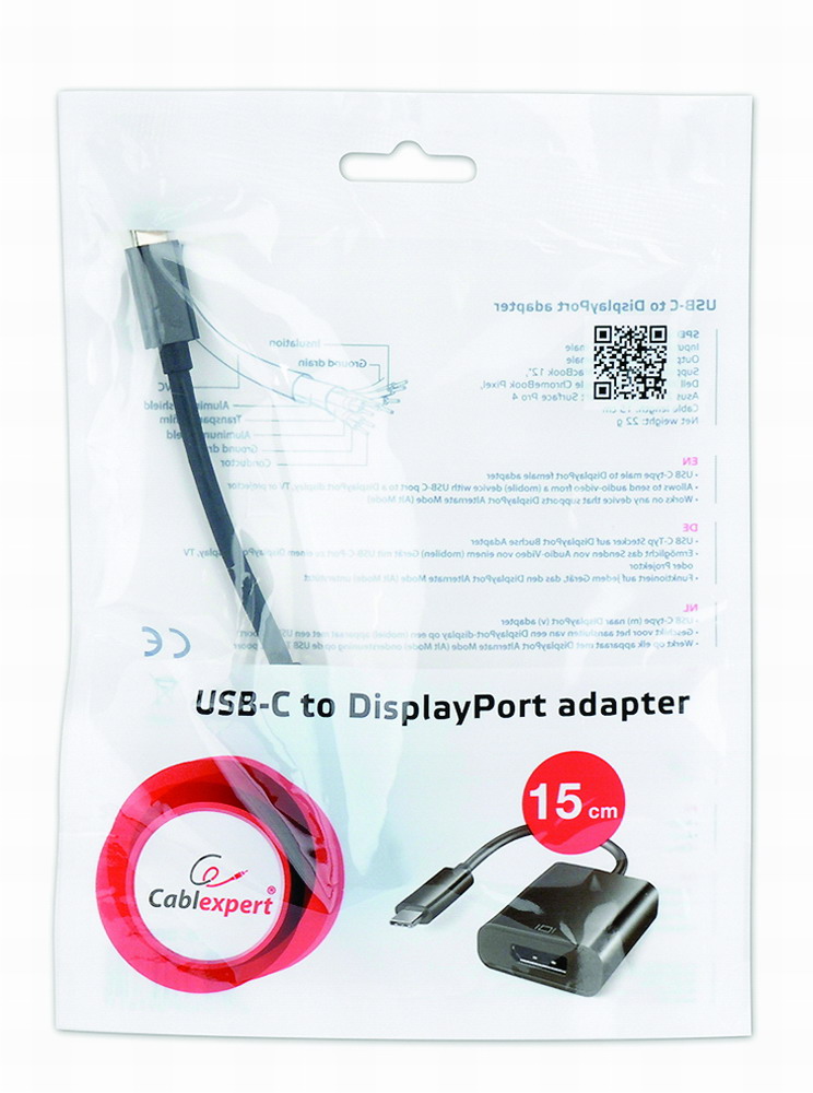 Переходник  Cablexpert Type-C to Display Port (A-CM-DPF-01) цена 324 грн - фотография 2
