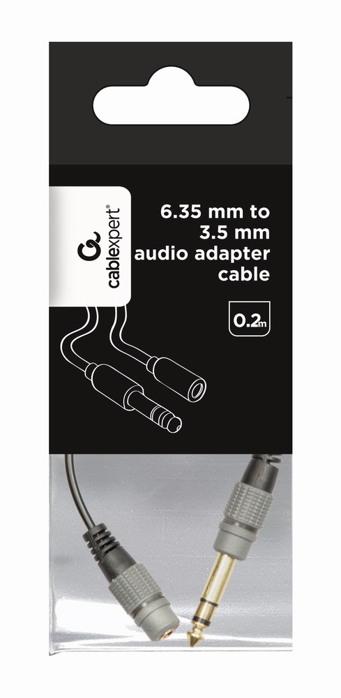 Переходник  Cablexpert 6.35мм M / F 3.5 мм (A-63M35F-0.2M) цена 69 грн - фотография 2