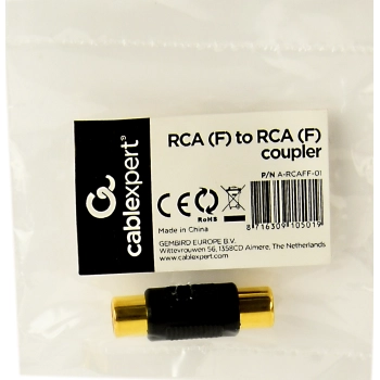 Переходник  Cablexpert RCA F-F (A-RCAFF-01) цена 35.00 грн - фотография 2