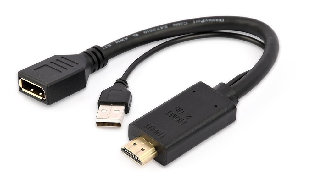 Перехідник Cablexpert HDMI to DisplayPort, 4K 30Hz (A-HDMIM-DPF-01) в інтернет-магазині, головне фото