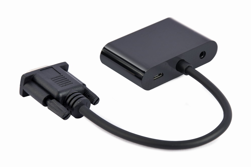 Перехідник Cablexpert VGA to HDMI/VGA+audio 3.5mm (A-VGA-HDMI-02) ціна 702 грн - фотографія 2
