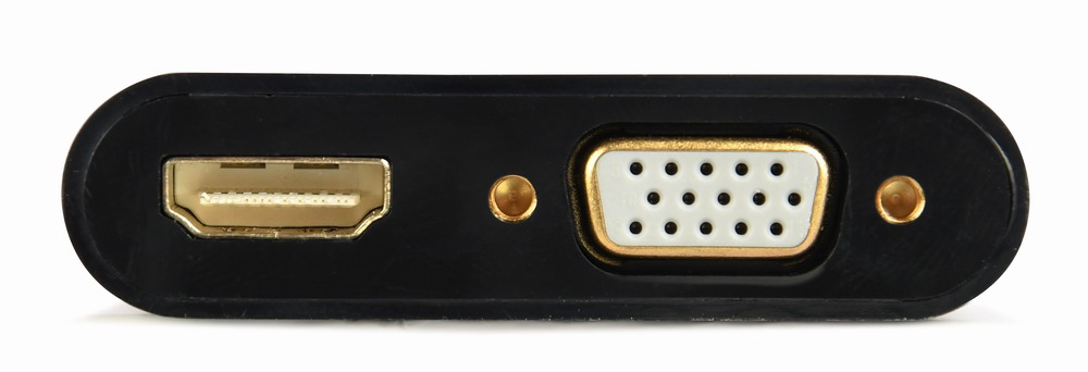в продажу Перехідник Cablexpert VGA to HDMI/VGA+audio 3.5mm (A-VGA-HDMI-02) - фото 3