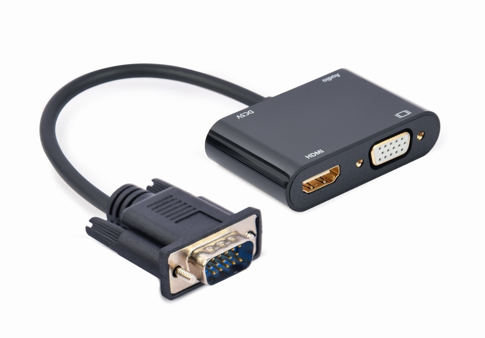 Cablexpert VGA to HDMI/VGA+audio 3.5mm (A-VGA-HDMI-02)