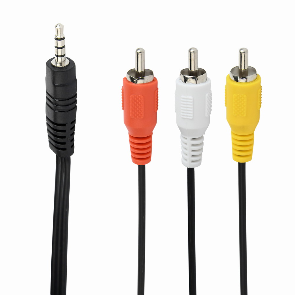 Cablexpert Jack 3.5mm male 4-pin to 3RCA 2.0m (CCA-4P2R-2M)