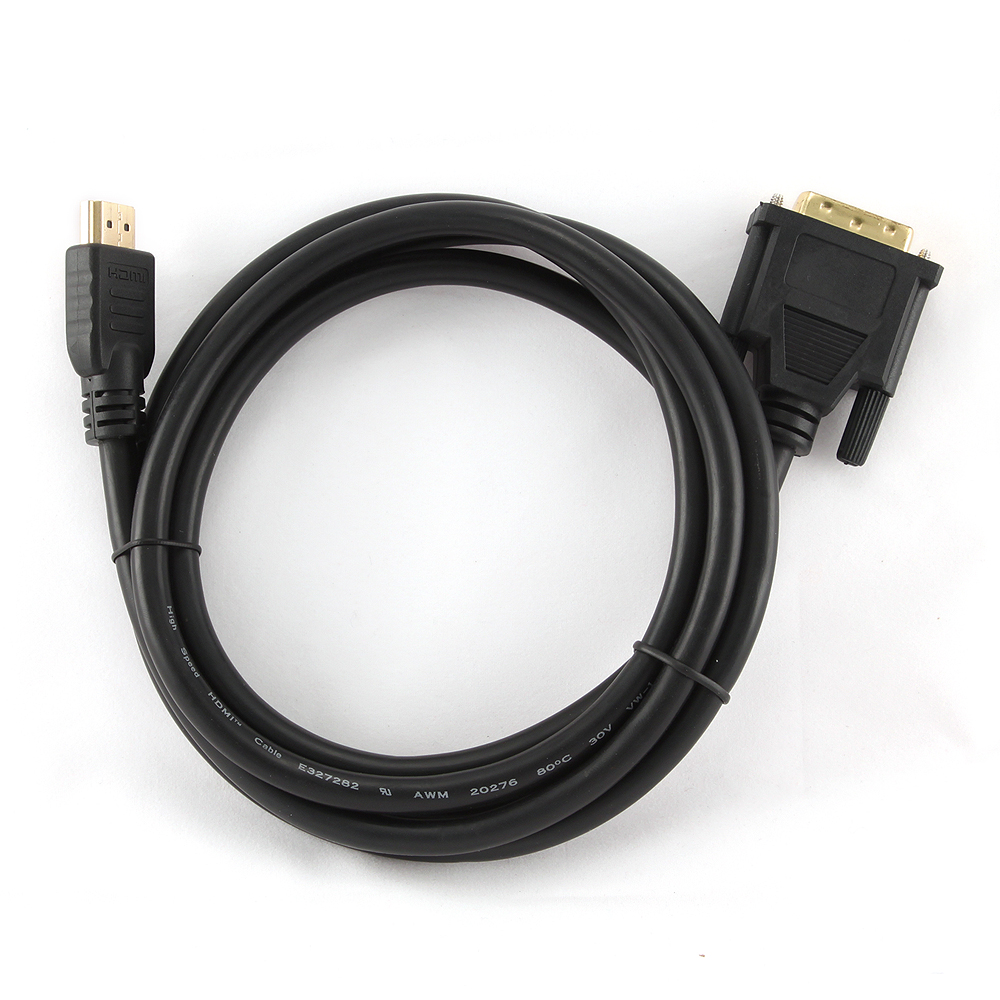 в продаже Кабель мультимедийный Cablexpert HDMI to DVI 18+1pin M, 1.8m (CC-HDMI-DVI-6) - фото 3