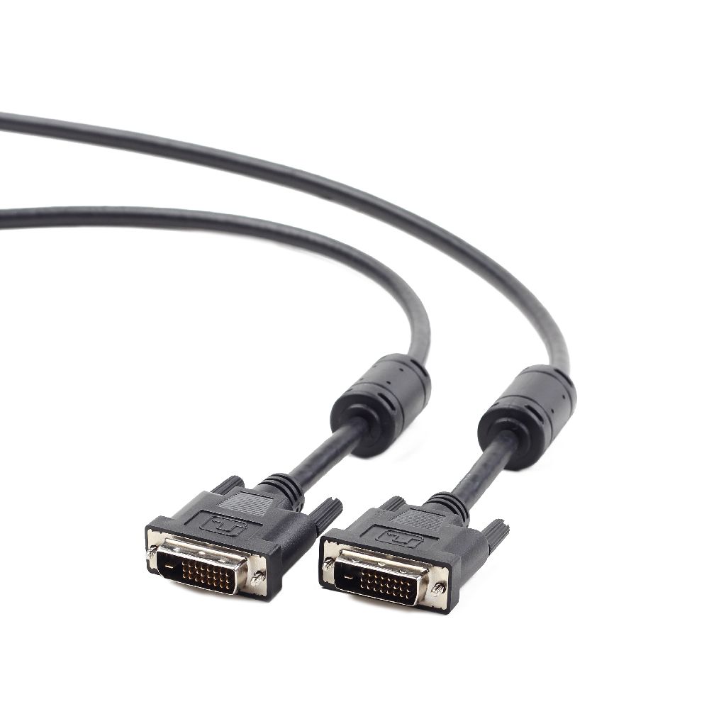 Кабель мультимедийный Cablexpert DVI to DVI 24+1pin, 1.8m (CC-DVI2-BK-6) цена 335 грн - фотография 2