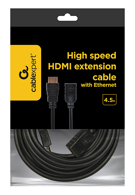 Кабель мультимедийный Cablexpert HDMI male to female 4.5m (CC-HDMI4X-15) отзывы - изображения 5