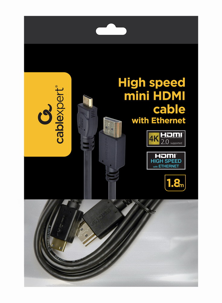 Кабель мультимедийный Cablexpert HDMI A to HDMI C (mini), 1.8m (CC-HDMI4C-6) цена 159 грн - фотография 2