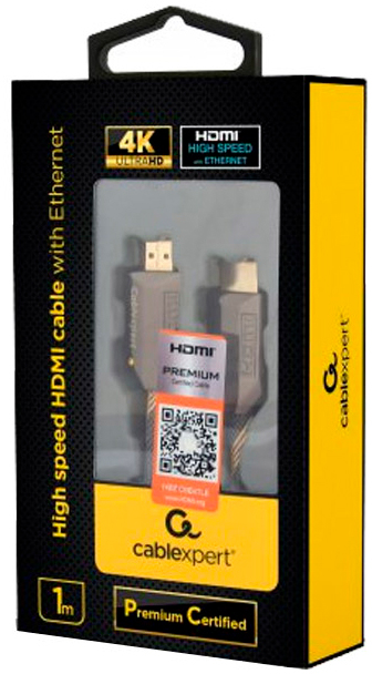 в продажу Кабель мультимедійний Cablexpert HDMI to HDMI 1.0m V2.0b (CCBP-HDMIPCC-1M) - фото 3