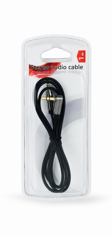 Аудио-кабель Cablexpert Jack 3.5mm M to Jack 3.5mm M 1.0m угловой (CCAPB-444L-1M) цена 135 грн - фотография 2