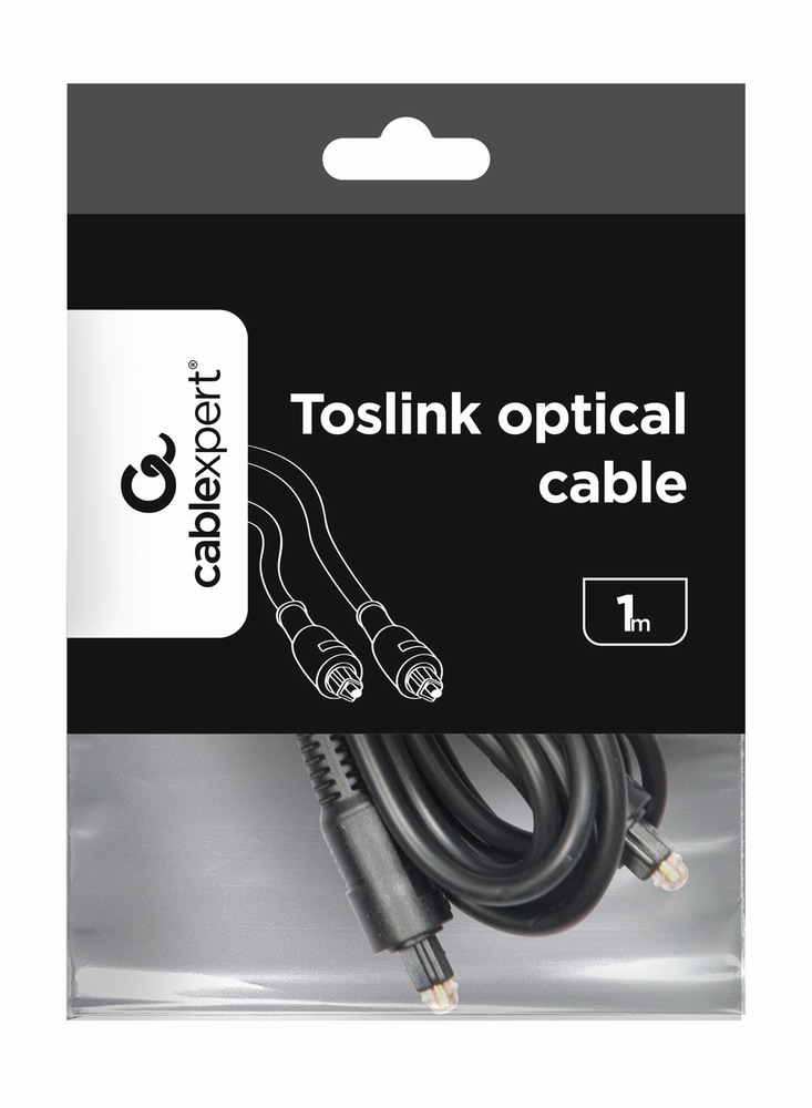 в продажу Кабель мультимедійний Cablexpert Optical Toslink M-M 1m black (CC-OPT-1M) - фото 3