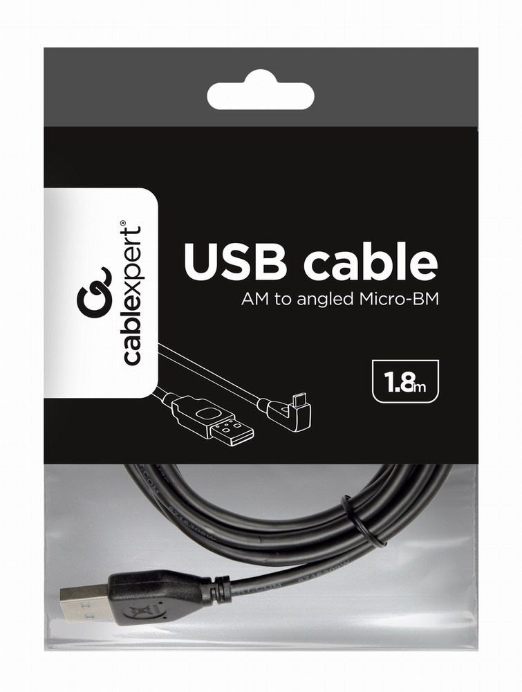 в продаже Кабель Cablexpert USB 2.0 Micro 5P to AF 1.8m (CCP-mUSB2-AMBM90-6) - фото 3