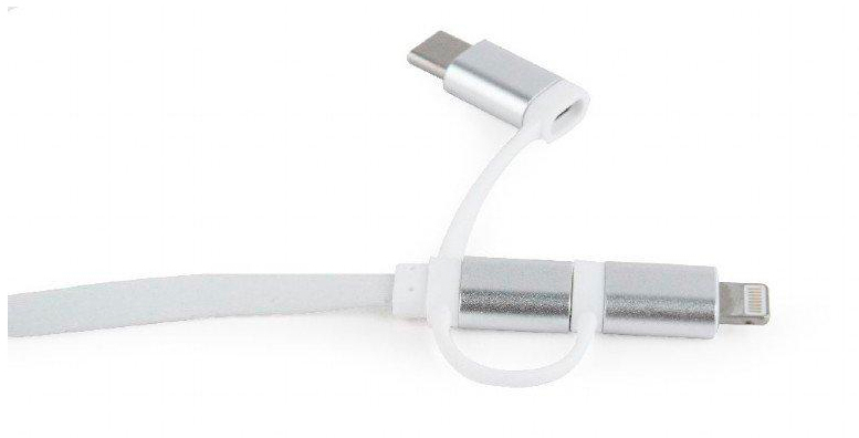 в продаже Кабель Cablexpert USB 2.0 AM to Lightning/Micro/Type-C 1.0m (CC-USB2-AMLM32-1M-W) - фото 3