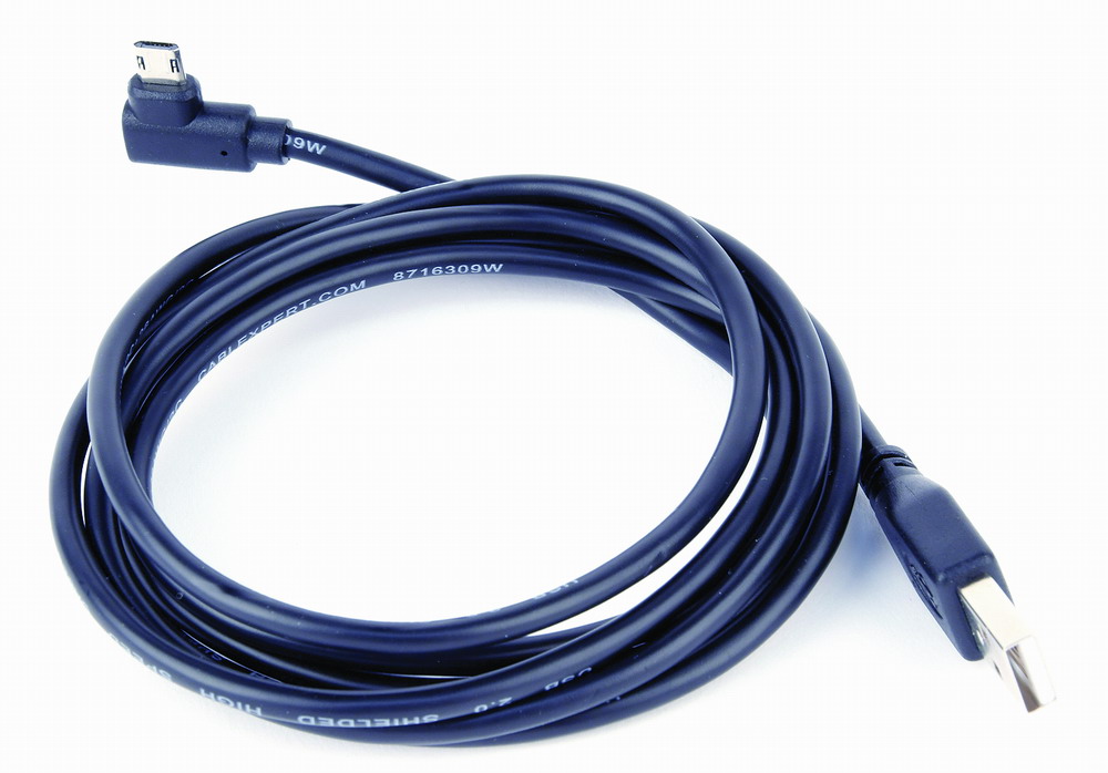 в продажу Кабель Cablexpert USB 2.0 AM to Micro 5P 1.8m кутовий (CC-USB2-AMmDM90-6) - фото 3