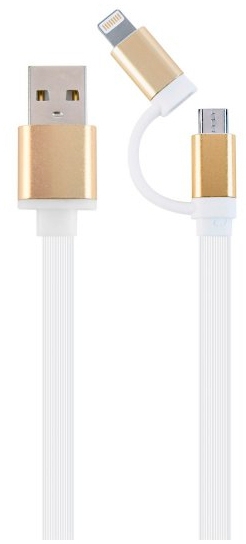 Cablexpert USB 2.0 AM to Lightning/Micro 1.0m (CC-USB2-AM8PmB-1M-GD)