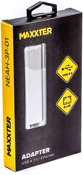 в продаже Переходник  Maxxter USB to Gigabit Ethernet, 3 Ports USB 3.0 (NEAH-3P-01) - фото 3