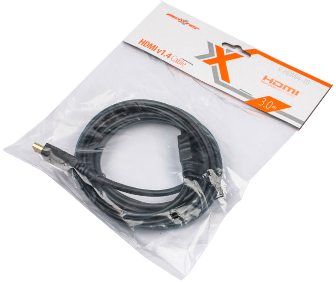 Кабель мультимедийный Maxxter HDMI to HDMI 3.0m (V-HDMI4-10) цена 119 грн - фотография 2