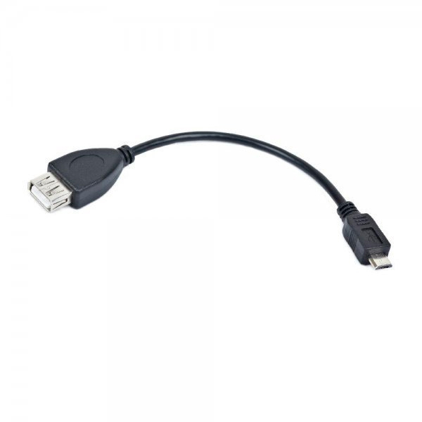 Дата кабель OTG Maxxter OTG USB 2.0 AF to Micro 5P 0.15m (U-AFM-OTG)