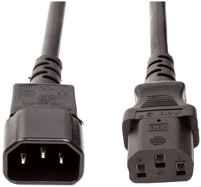Силовий кабель PowerPlant C13 to C14 2.0m (CC360352) в інтернет-магазині, головне фото