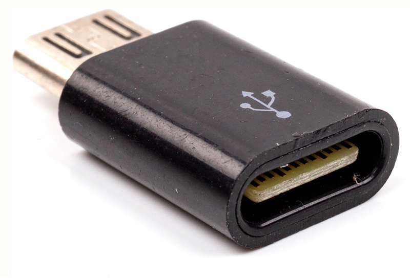 Переходник  PowerPlant USB Type-C (F) to microUSB (M) (CA913145) в интернет-магазине, главное фото