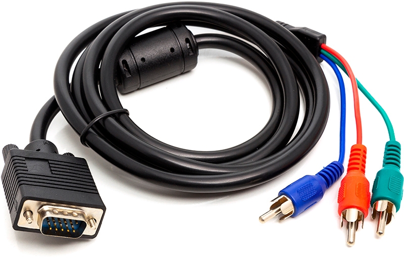 PowerPlant VGA (M) to 3*RCA (M), 1080p 1.0m (CA912001)