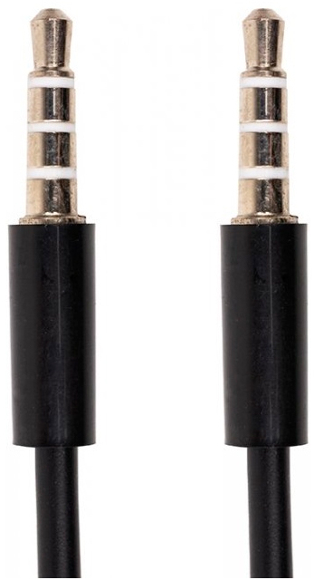 Аудіо-кабель PowerPlant mini jack 3.5 mm 4 pin M-M, 1.2 m (CA913053)