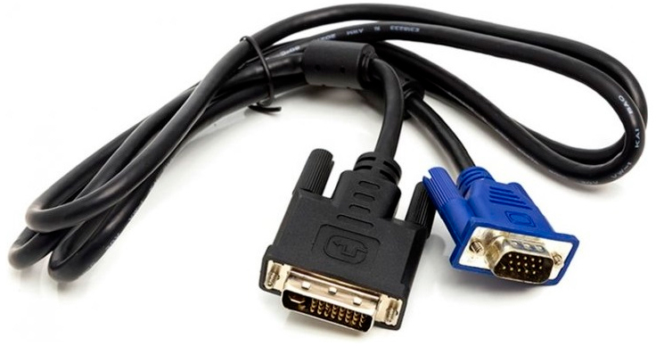 Кабель мультимедийный PowerPlant DVI-I (24+5) (M) to VGA (M), 1.0m (CA911981)