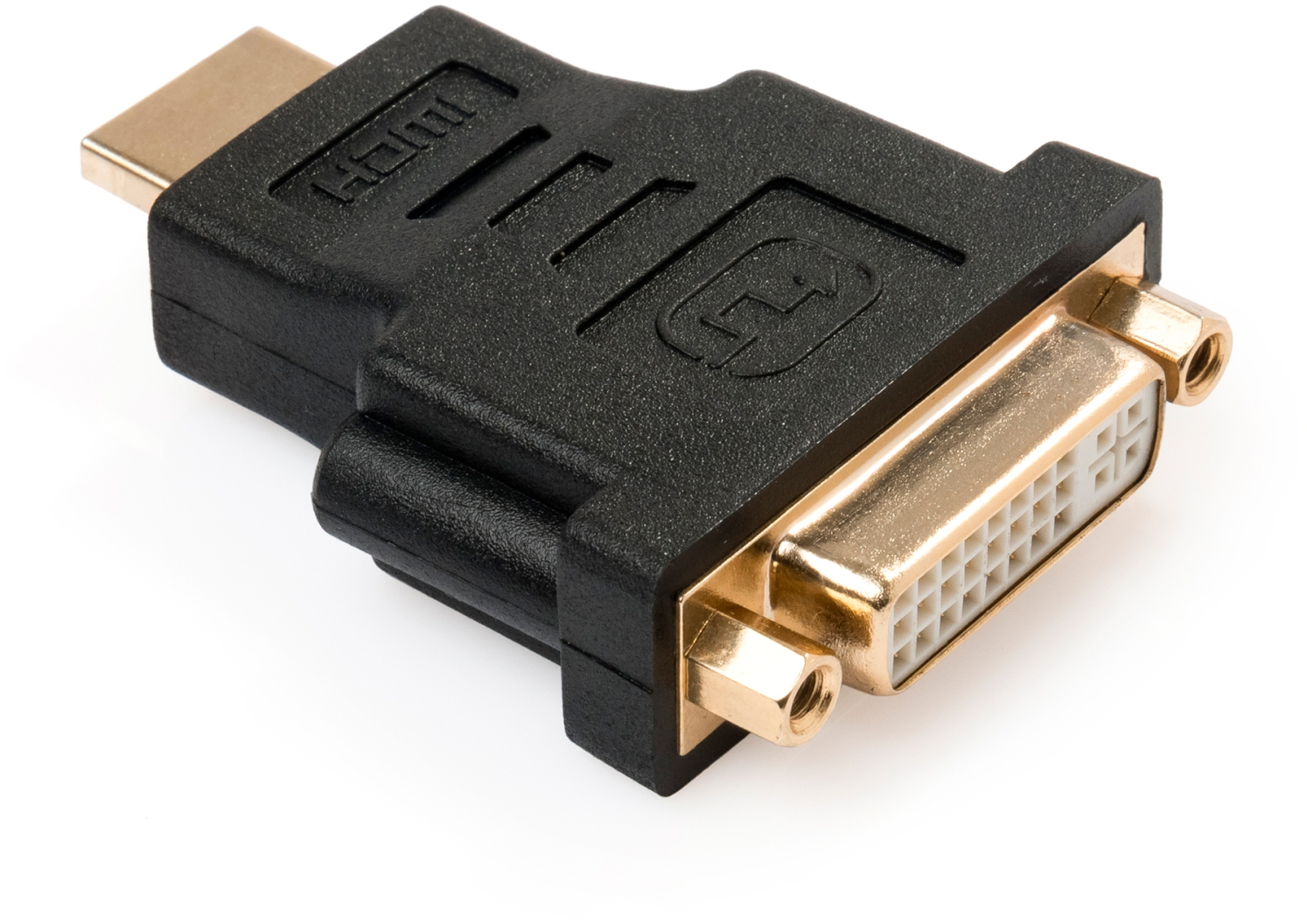 Переходник  Vinga HDMI AM to DVI 24+5 F (VCPAHDMIM2DVIFBK) в интернет-магазине, главное фото