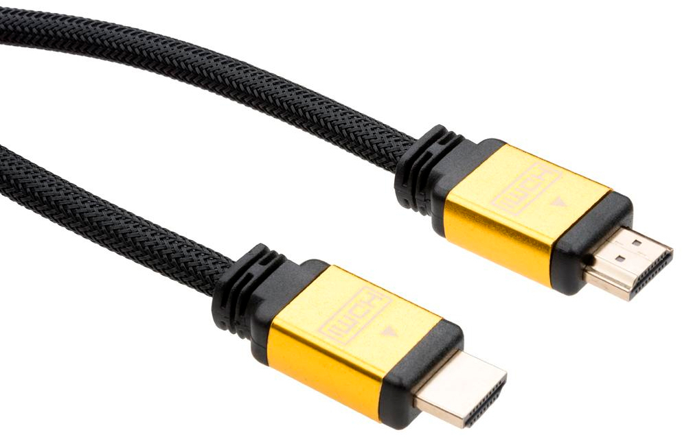 Кабель мультимедийный Vinga HDMI to HDMI 3.0 m V2.0 metal (VCPDCHDMI2VMM3BK) цена 0 грн - фотография 2