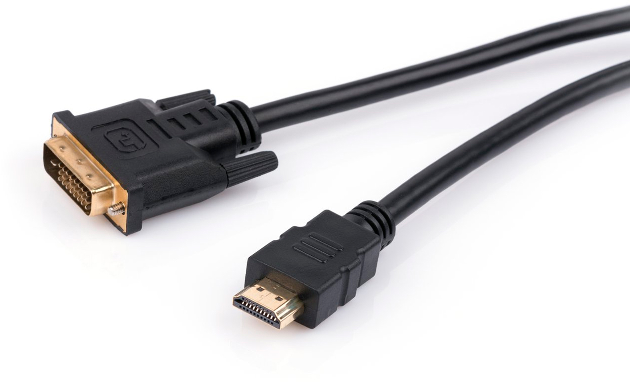 Кабель мультимедийный Vinga HDMI to DVI 24+1 1.8m (VCPHDMIDVI1.8) отзывы - изображения 5