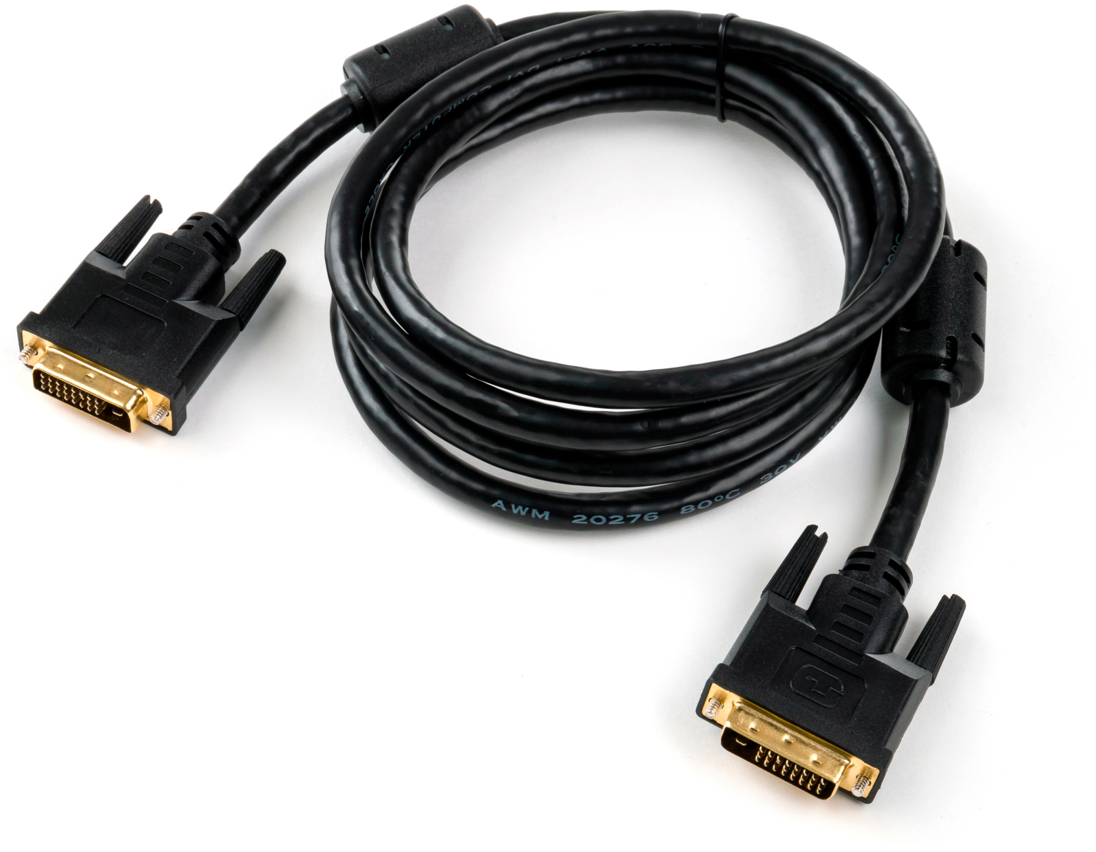 Кабель мультимедийный Vinga DVI to DVI 24+1pin 1.8 m (VCPDCDVIMM1.8BK) цена 0 грн - фотография 2