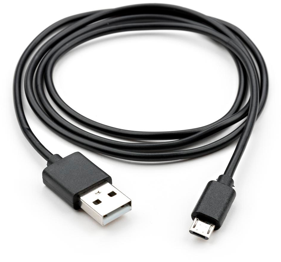 Кабель Vinga USB 2.0 AM to Micro 5P PVC 1m black (VCPDCM1BK) цена 99.00 грн - фотография 2