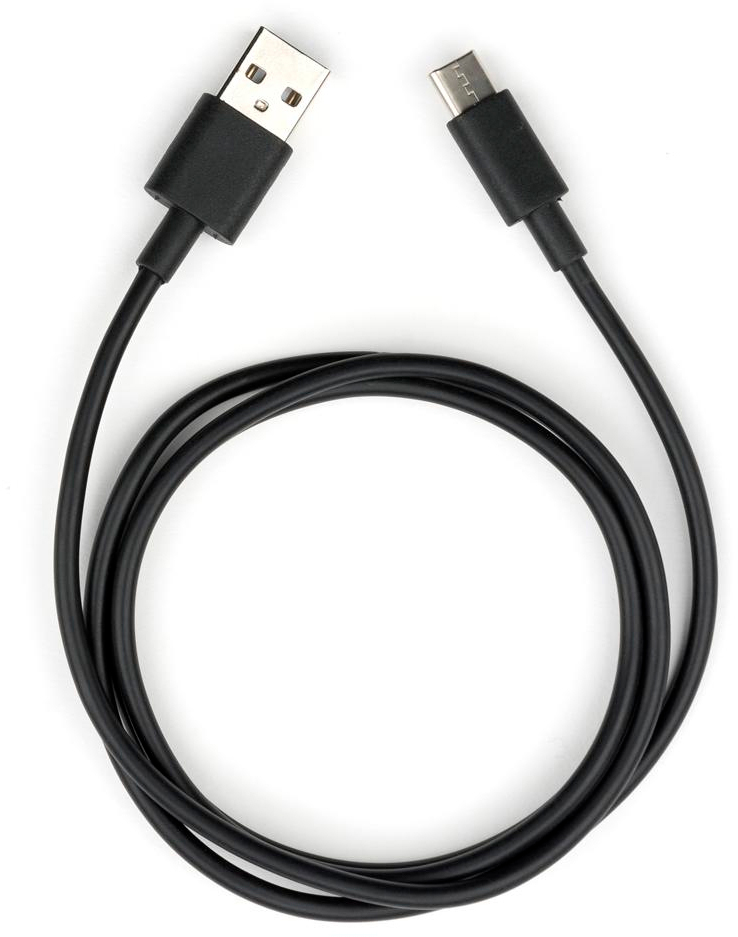 Кабель Vinga USB 2.0 AM to Type-C PVC 1m black (VCPDCTC1BK) в интернет-магазине, главное фото
