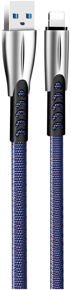 Кабель ColorWay USB 2.0 AM to Lightning 1.0m zinc alloy blue (CW-CBUL010-BL) цена 258.70 грн - фотография 2
