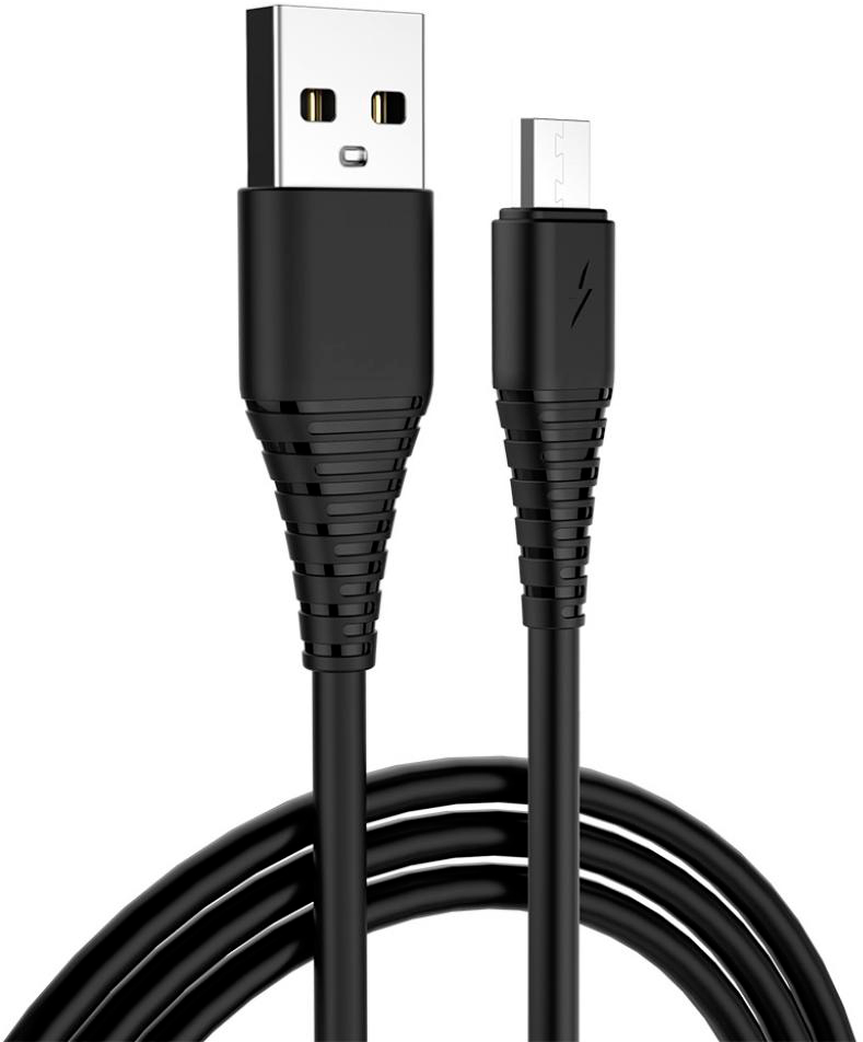 Кабель ColorWay USB 2.0 AM to Micro 5P 1.0m black (CW-CBUM025-BK) в інтернет-магазині, головне фото