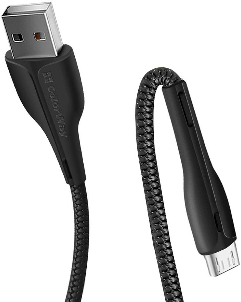 в продажу Кабель ColorWay USB 2.0 AM to Micro 5P 1.0m led black (CW-CBUM034-BK) - фото 3