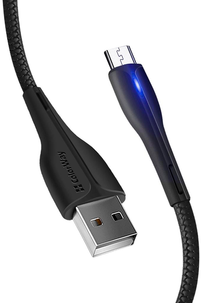 продаємо ColorWay USB 2.0 AM to Micro 5P 1.0m led black (CW-CBUM034-BK) в Україні - фото 4