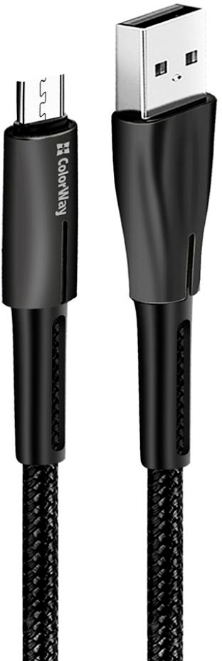 в продаже Кабель ColorWay USB 2.0 AM to Micro 5P 1.0m zinc alloy + led black (CW-CBUM035-BK) - фото 3