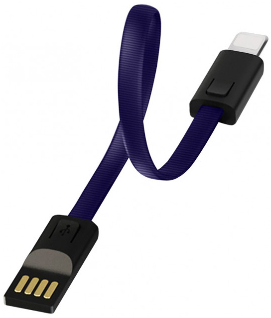 Цена кабель ColorWay USB 2.0 AM to Lightning 0.22m blue (CW-CBUL021-BL) в Киеве