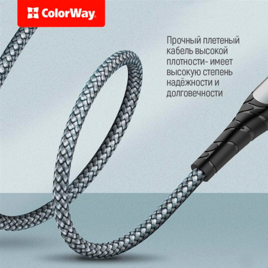 Кабель ColorWay USB Type-C to Lightning 1.0m (CW-CBPDCL033-GR) інструкція - зображення 6