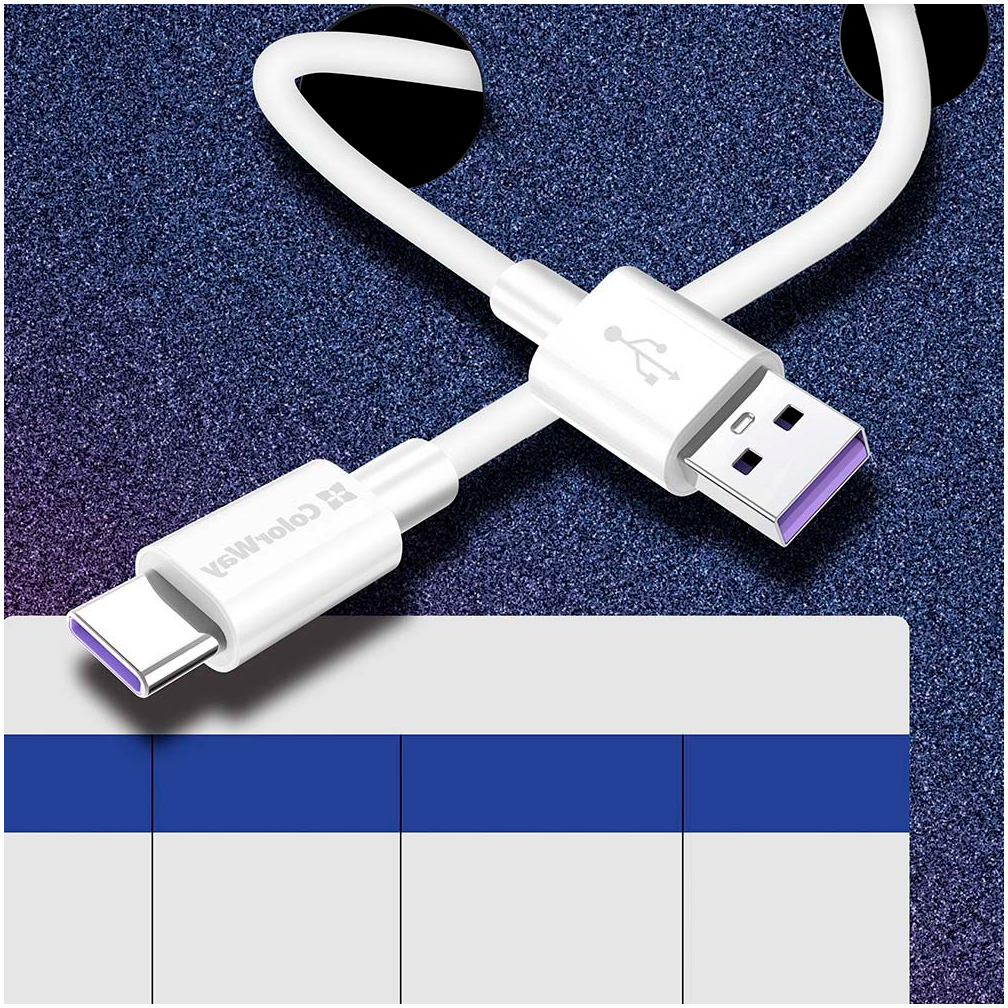 Кабель ColorWay USB 2.0 AM to Type-C 1.0m 5A white (CW-CBUC019-WH) инструкция - изображение 6