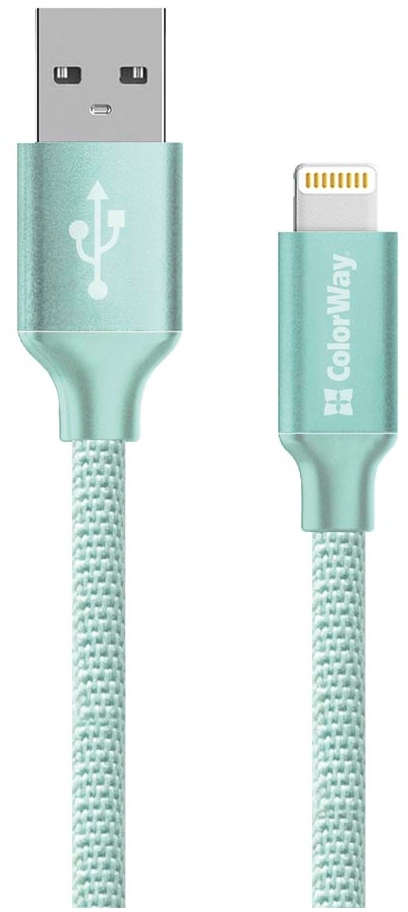 ColorWay USB 2.0 AM to Lightning 2.0m mint (CW-CBUL007-MT)