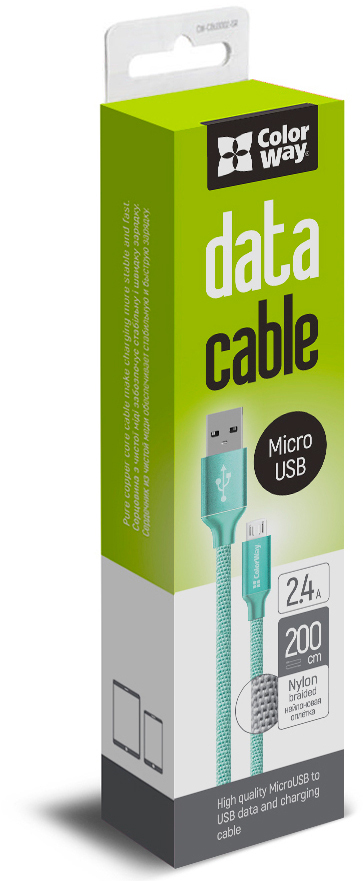 продаём ColorWay USB 2.0 AM to Micro 5P 2.0m mint (CW-CBUM009-MT) в Украине - фото 4