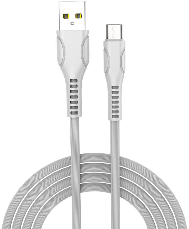 Кабель ColorWay USB 2.0 AM to Micro 5P 1.0m line-drawing white (CW-CBUM028-WH) в Вінниці