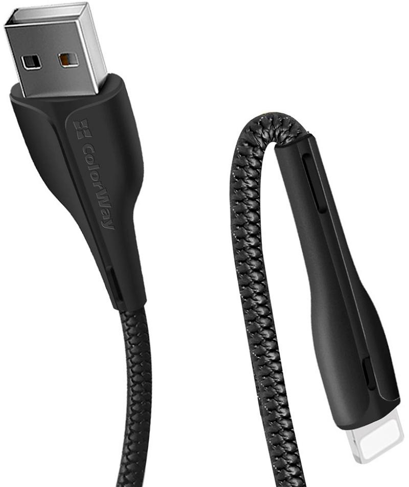 в продаже Кабель ColorWay USB 2.0 AM to Lightning 1.0m led black (CW-CBUL034-BK) - фото 3