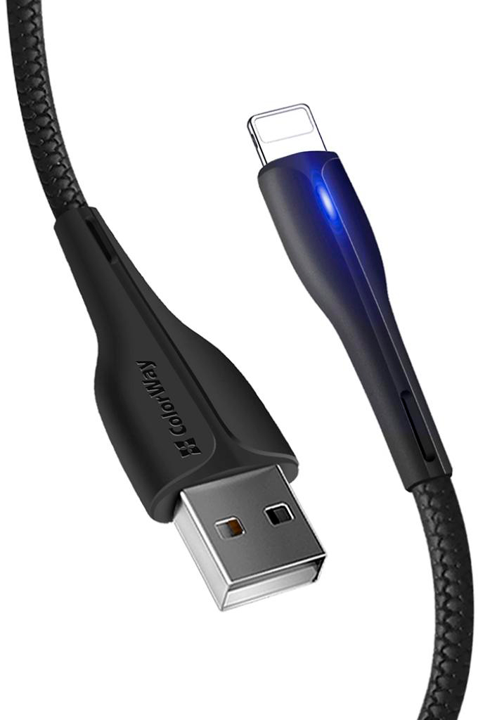 продаём ColorWay USB 2.0 AM to Lightning 1.0m led black (CW-CBUL034-BK) в Украине - фото 4