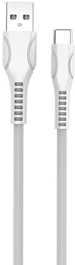 Кабель ColorWay USB 2.0 AM to Type-C 1.0m line-drawing white (CW-CBUC029-WH) ціна 99 грн - фотографія 2