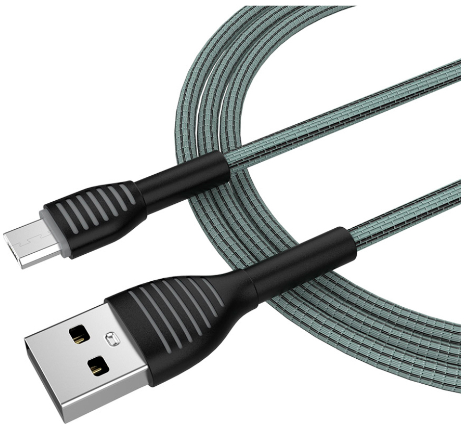 Кабель ColorWay USB 2.0 AM to Micro 5P 1.0m (CW-CBUM041-GR) ціна 194 грн - фотографія 2