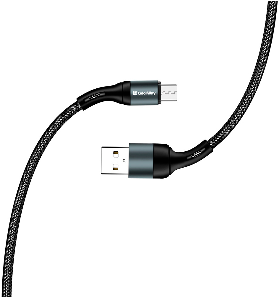 Кабель ColorWay USB 2.0 AM to Micro 5P 1.0m nylon black (CW-CBUM045-BK) инструкция - изображение 6