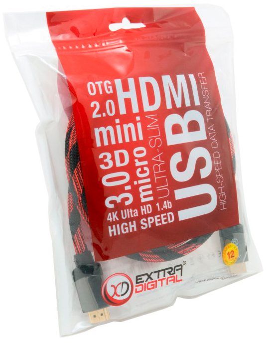Кабель мультимедійний Extradigital HDMI to HDMI 1.5m (KBH1633) відгуки - зображення 5